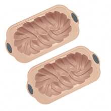 Pink Rectangular Woven Bread Loaf Baking Pan, Non-Stick Easy Release, Oven Baking Accessory, Baking & Kitchen Supplies - Cake Baking Pan - View 6