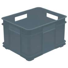 Well Home Eurobox XL opbergbox,  Kunststof (PP), 43 x 35 x 24 cm, 28 l, Grijs