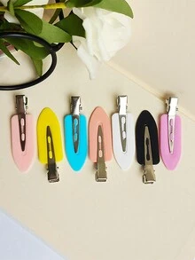 10 CÁI Kẹp Tóc Màu Kẹo Trơn Liền Mạch Có Kẹp Bên Cạnh Sáng Bóng, Phù Hợp Với Nhiều Kiểu Tóc, Tinh Tế Và Đẹp Mắt - Nhiều màu - Xem 3