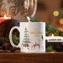 个性化圣诞马克杯 | 圣诞礼物 | 个性化热巧克力杯 | 秘密圣诞老人礼物 | 圣诞夜礼盒假期 - 多色 - 查看 3