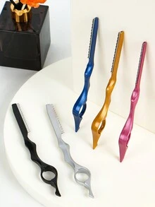1pc Hairdressing Thinning Razor Cutting Knife Thinner Japan Stainless Professional Sharp Barber Hair Cut Cutting Knife Salon Tools, Hair Styling Kit, For Barber Salon Beauty Travel Essentials