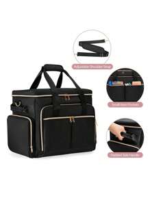 Rolling Teacher Bag With Wheels, Teacher Tote Bag With Detachable Trolley, Wh... - 1 - View 11