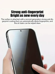 3pcs/Set / Phone Anti-Peeping, Anti-Scratch, Anti-Explosion Full Coverage Screen Protector Film, Compatible With Xiaomi/ - Black - View 7