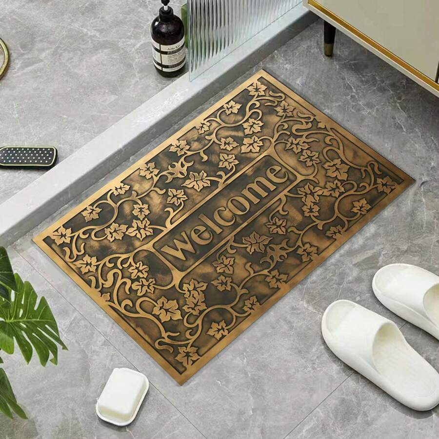 1 tấm thảm cửa ra vào thấm hút bằng gel Silica, thảm sàn chống trượt cho nhà vệ sinh phòng tắm, thảm cửa ra vào phòng ngủ thấm hút nước - Nhiều màu - Xem 1