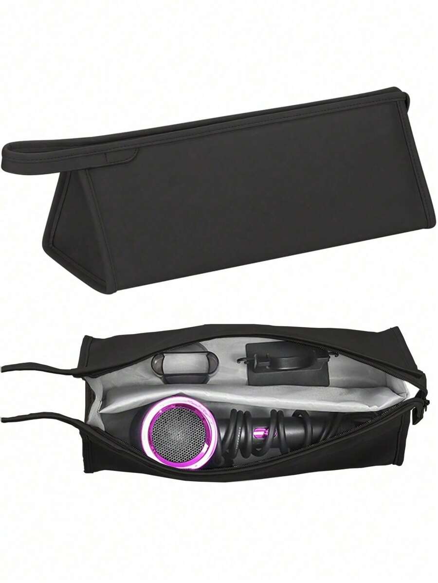 1个旅行收纳包，兼容造型器，便携式旅行箱，便携式收纳包，可整理造型器及配件 - 黑色 - 黑色 - 查看 1