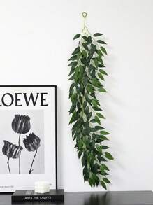 1 件人造植物，74.8 英寸/190 厘米长，人造悬挂藤蔓花环，绿叶藤蔓，适用于家居装饰、餐桌中心装饰、婚礼拱门装饰、壁炉装饰、派对装饰、秋季装饰、万圣节装饰、圣诞节装饰、户外门装饰