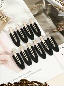 Set de 10 piezas de pasadores de cabello sin doblez, sin costuras, para el flequillo, accesorios de maquillaje y lavado de cara, para peinado de mujeres y niñas