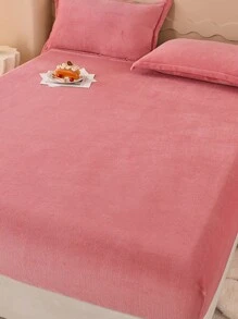 1 pieza Sábana ajustada para cuna con diseño impreso adorable, de doble cara en felpa de leche, de tacto suave y grueso, con temperatura de bloqueo amigable con la piel, uso familiar, suave y cepillado, anti-estática y antideslizante con envoltura de 360°, adecuada para estudiantes de jardín de infantes y niños