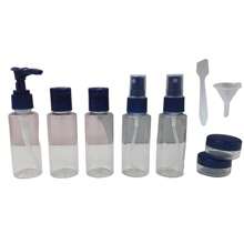 9 Piece Travel Bottle Kit Personal Hygiene Cosmetic - 藏蓝色 - 查看 2