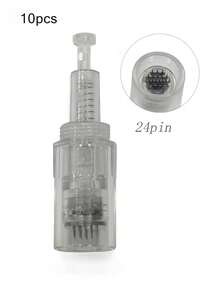 10 件/批 螺丝真皮笔针盒微针 12/24/36 微针中胚层盒一次性更换零件适用于皮肤护理 - 彩色 - 查看 11