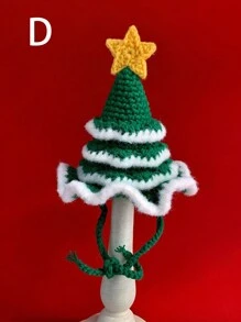 1 chiếc mũ len Giáng sinh cho thú cưng mới - Mũ cây thông Noel, Mũ len đan dễ thương, Mũ mèo, Mũ trang trí cho chó, Mũ mùa đông phụ kiện dễ thương, Mũ Giáng sinh, Ông già Noel - Nhiều màu - Xem 15