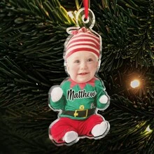 Catygift Foto Kustom - Dekorasi Lucu - Dekorasi yang Dipersonalisasi - Hadiah untuk Keluarga - Ornamen Pohon Natal - Suvenir Natal - Hadiah Keluarga - Hadiah - Pengantin Baru, Ulang Tahun, Hadiah Wisuda - Seperti yang Ditunjukkan - View 4