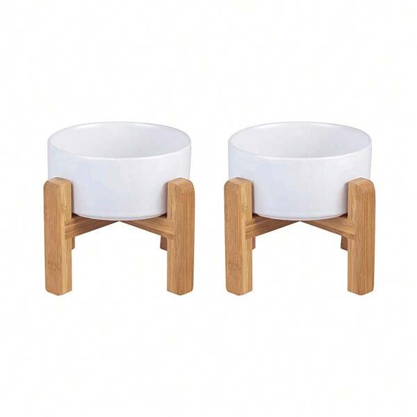 Comedero Gato Comedero Perro - Comedero Elevado Gato con Soporte - Comederos para Gatos Perros Pequeño y Mascotas