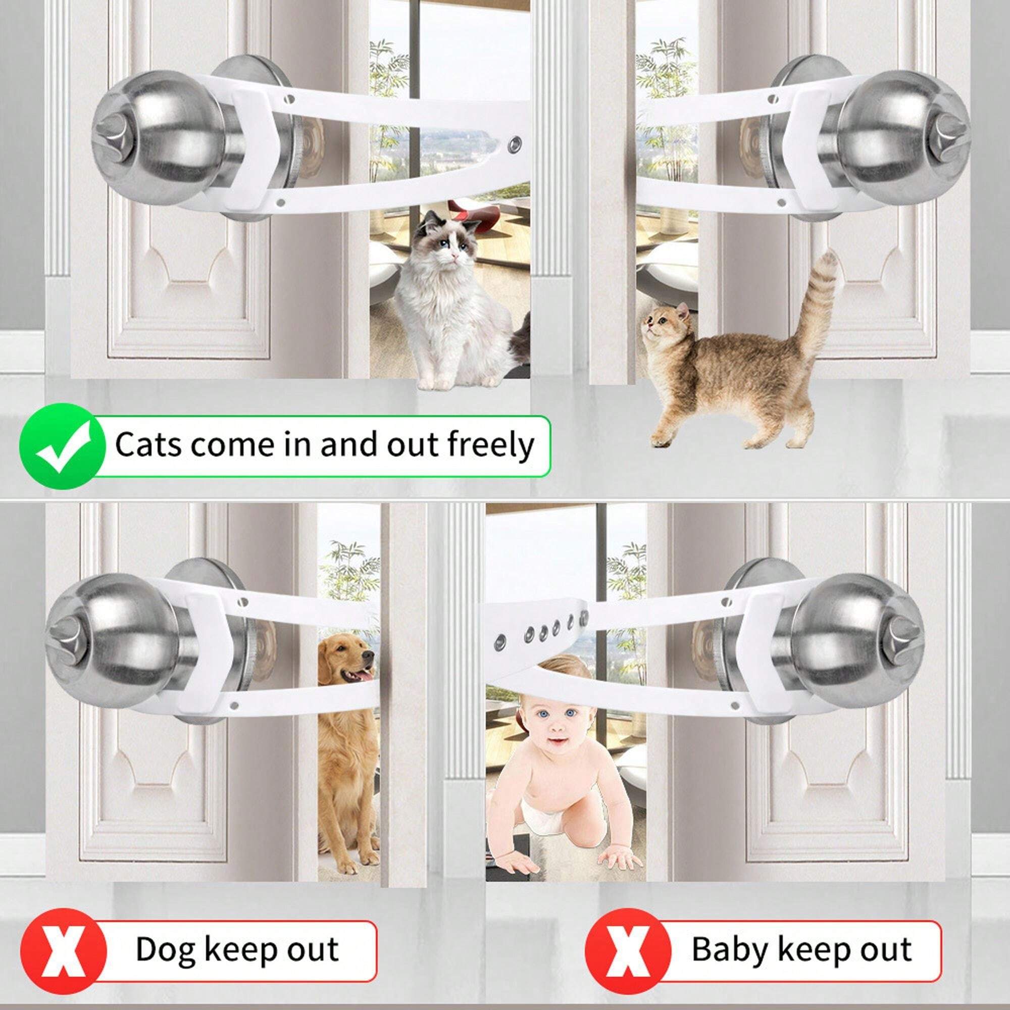 1pc Cat Door Gate Latch Lock, Easily Installed Gate Lock To Prevent Dog