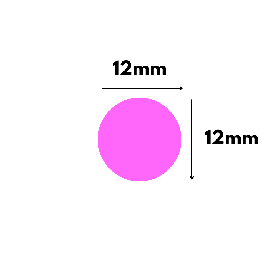 1,000 Adhesive Labels Seal Polka Dot - Pink 2 - Hồng - Xem 2