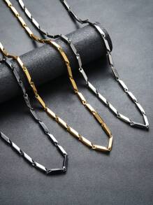 1pc Men's Moebius Loop Necklace, Niche Design, Fashion Accessories Suitable For Daily Wear