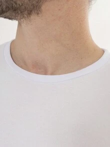 Kit Of 3 Men's T-Shirts 100% Cotton 3 Assorted Colors Casual Blouse Summer Winter - 彩色 - 查看 6