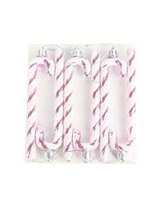 6件套圣诞闪光拐杖糖装饰品，圣诞树挂饰，塑料拐杖糖装饰品，适用于家庭节日派对用品、场景装饰、节日装饰、房间装饰、家居装饰、办公室装饰、主题派对装饰、圣诞装饰、圣诞拐杖糖圣诞装饰品、冬季圣诞装饰、圣诞礼物、圣诞装饰品 - 彩色 - 查看 16