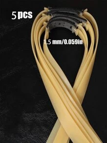 适用于传统狩猎弹弓 1.5粗橡皮筋 加厚弹弓弹力带 扁皮筋 高弹力 加宽加大强度 耐用持久 - 彩色 - 查看 14