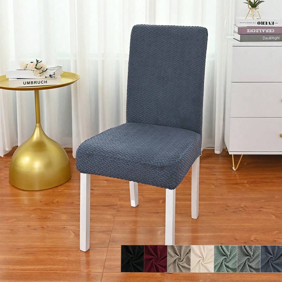 Pokrowce na krzesła do jadalni Zestaw 4 pokrowców na krzesła Pokrowce na krzesła do jadalni Elastyczne pokrowce na krzesła kuchenne Parsons, beżowe, XL Pokrowce na krzesła do jadalni Elastyczne pokrowce na krzesła z wysokim oparciem z żakardu do salonu Kuchnia Możliwość prania w pralce