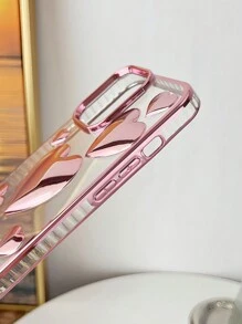1 个激光雕刻心形图案电镀 TPU 手机壳，适用于 7/8/SE2/7p/8p/X/XS/XR/XS Max/11/11 Pro/11 Pro Max/12/12 Pro/12 Pro Max/13/13 Pro/13 Pro Max/14/14 Pro/14 Pro Max/15/15 Pro/15 Plus/15 Pro Max，保护套防水防震防摔防刮 - 玫瑰金 - 查看 4