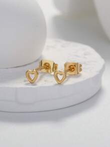 1 Bông Tai Ngôi Sao Đính Đá Cubic Zirconia Trang Sức Đồng - Bạc - Xem 10