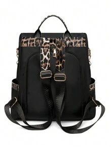 Fashionable Women's Laptop Anti-Theft Backpack, Large Capacity For Travel And Commuting, School Backpack - Black - View 4