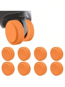 Bộ 4 phụ kiện du lịch, Bảo vệ bánh xe hành lý, Chống sốc, Bảo vệ bánh xe cốp xe bằng silicon chống ồn và im lặng, Vỏ bảo vệ toàn diện cho bánh xe hành lý, Vỏ bánh xe hành lý kiểu mới, Vỏ bảo vệ bánh xe hành lý bằng silicon chống ồn và im lặng, Phụ kiện du lịch thiết thực và thời trang, Làm quà tặng cho gia đình, bạn bè và những người thân yêu - Nhiều màu - Xem 7