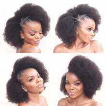 Afro Kinkys Bulk Synthetic Hair For Dreadlock Extensions Loc Repair Braiding Twist Tight Afro Kinky Synthetic Hair For Locs 1/4 Packs 50/200 Gram Natural Black