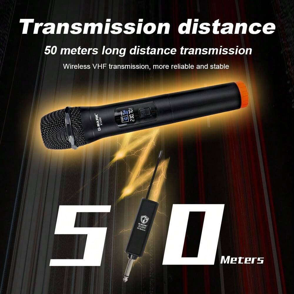 GMARK Wireless Microphone GMARK X120V Plug & Play Karaoke Handheld