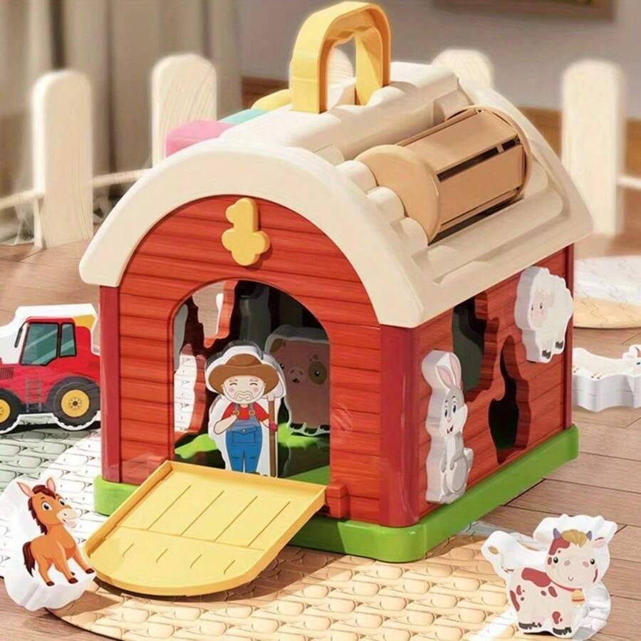 10 Blocks Toddler Farm Toy Farm House Toys Educational Farmhouse Toy ...