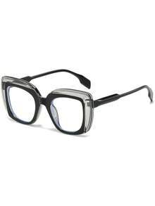 1 chiếc Gương trơn khung đa giác phong cách mới, Kính thời trang trang trí sàn diễn Plano - màu đen - Xem 3