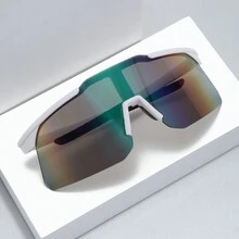 1 Cặp Kính thời trang bằng polycarbonate màu gradient phong cách đường phố cổ điển giản dị, thời trang & cao cấp, phù hợp với mọi mùa, dành cho thể thao, đi bộ đường dài, trượt tuyết, đạp xe, phụ kiện đi biển cho phụ nữ - Nhiều màu - Xem 4