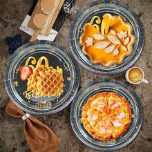 10 chiếc, Đĩa giấy tiệc sinh nhật vui vẻ màu đen và vàng 18, 40, 50, 60, 70, Quay lại năm 1984 Đồ dùng trang trí tiệc sinh nhật cho nam nữ Chúc mừng sinh nhật 18, 40, 50, 60, 70 tuổi Đĩa giấy 7'', Quà tặng đồ ăn tối kỷ niệm ngày cưới cho tiệc độc thân, - Nhiều màu - Xem 8