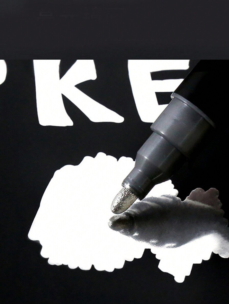 Metallic Chrome Mirror Highlighter Marker Pen, Reflective Paint Marker