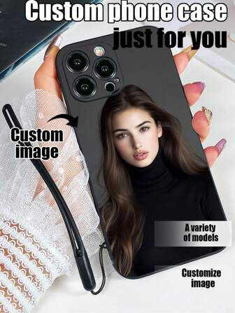 1pc Customizable TPU Phone Case In White With 1pc White Silicone Wrist Strap, Suitable For /PG Phones, Matching Phone Cases, Phone Cases With Wrist Strap, Interesting Phone Cases, Android Phones, OPPO,Stylish,Colorful,Vintage,Cute,Contracted,Funny,Custom,Personalized,Unique,Customized,Ideal Gifts For Him,Ideal Gifts For Her,Boyfriend,Girlfriend,Family,Friends,Grandparents,Couple,For Anniversaries,For Birthdays,Customized Phone Cases,Chic Autumn,Season Picks,2025phonecase