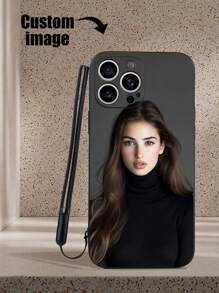 1pc Customizable TPU Phone Case In White With 1pc White Silicone Wrist Strap, Suitable For /PG Phones, Matching Phone Cases, Phone Cases With Wrist Strap, Interesting Phone Cases, Android Phones, OPPO,Stylish,Colorful,Vintage,Cute,Contracted,Funny,Custom,Personalized,Unique,Customized,Ideal Gifts For Him,Ideal Gifts For Her,Boyfriend,Girlfriend,Family,Friends,Grandparents,Couple,For Anniversaries,For Birthdays,Customized Phone Cases,Chic Autumn,Season Picks,2025phonecase