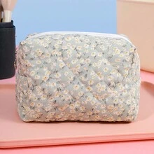 1 件热销花卉八角形化妆包，时尚小碎花印花，宽敞的八角形化妆包，旅行必备 - 彩色 - 查看 3