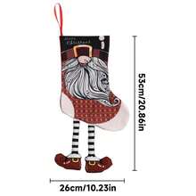 6 件套圣诞袜糖果架带来温暖舒适的冬季家居氛围，适合家庭节日圣诞派对 - 彩色 - 查看 3