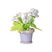 花卉盆栽拼装拼插积木玩具，花卉积木植物创意礼物，桌面摆件，情人节生日礼物圣诞礼物 - 彩色 - 查看 25