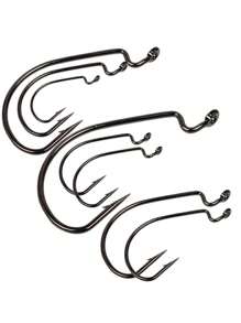 SOUGAYILANG Sougayilang 10Pcs Fishing Hooks 8 Sizes Available Portable Stainless Steel Sharp Fishing Hook With Circle & Barbed For Freshwater Seawater Fishing Crank Hooks