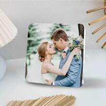 1 件定制亚克力照片块 - 个性化透明图片展示，适用于婚礼、生日、单身派对、毕业典礼等 - 感恩节、情人节、父亲节和母亲节的优雅纪念品装饰