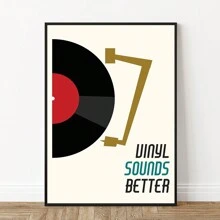 FajerminArt 1 张中世纪简约乙烯基专辑音乐海报，适用于客厅和卧室装饰，无框架 - 彩色 - 查看 18