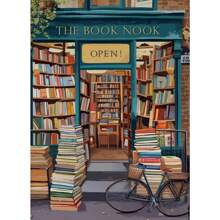 1pc Vintage Book Store Poster Book Shop Print Library Retro Antique Canvas Painting Wall Art Picture Decor Book Lovers Reading Gift No Frame - Multicolor - View 52