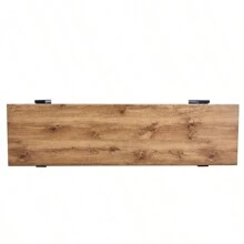 59" Dining Bench, Farmhouse Indoor Kitchen Table Benches, Bed Bench, Industrial Shoe Bench, Entryway Benches - 天然木洗+中密度纖維板+金屬+中密度纖維板如圖 - 查看 11
