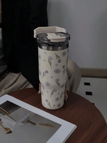 1 cốc giữ nhiệt Purple Tulip Series 900ml/33,44oz, giữ nóng/lạnh, cốc đựng nước dung tích lớn cho ô tô, bình đựng nước có quai xách và ống hút, hai lỗ uống, dùng khi đi du lịch và ngoài trời, cốc tập thể dục và thể thao, đáy phẳng, đồ uống quanh năm, quà tặng ngày lễ cho ngày tựu trường - Nhiều màu - Xem 8