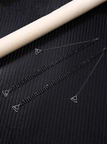 2pcs/Pair Rhinestone Studded Women's Adjustable Shoulder Bra Straps Metal Back Brassiere Strap, For Rave - Multicolor - View 5