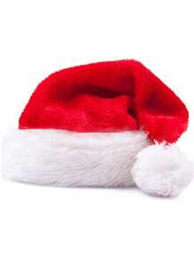 Gorro de Navidad de tela para adultos y adolescentes, grueso y cálido, gorro rojo de Papá Noel, sombreros de Navidad, mejor regalo para decoración del hogar, decoraciones navideñas, decoración de habitación, invierno - Rojo - Ver 3