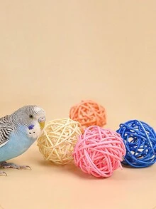 鹦鹉觅食玩具、咀嚼玩具、撕碎训练、陪伴、磨牙、互动智力开发、金刚鹦鹉、凤头鹦鹉配件 - 彩色 - 查看 1