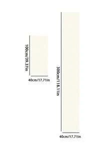 1m/3m 白色 PVC 防水自粘墙纸、DIY 橱柜门家具翻新贴纸、桌面覆盖物 - 米色 - 查看 7